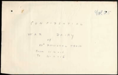 Thumbnail for 7th Division > Divisional Train (39,40,42,86 Companies ASC)