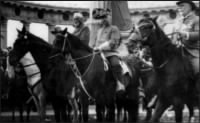 Lee, left, during a Confederate Veterans Reunion March.JPG