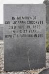 Thumbnail for Joseph Crockett headstone near Nicholasville, Jessamine Co., KY