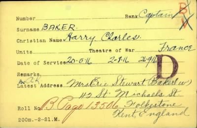 Thumbnail for Harry Charles > Baker, Harry Charles