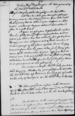 Thumbnail for Secret Foreign Journal, 1775-88 > May 17, 1786 - Sept 16, 1788 (Vol 3)