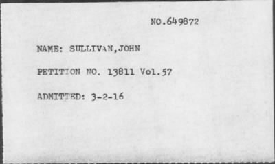 Thumbnail for 1916 > SULLIVAN,JOHN