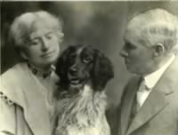 Annie Oakley, Frank E Butler, and their dog Dave..jpg