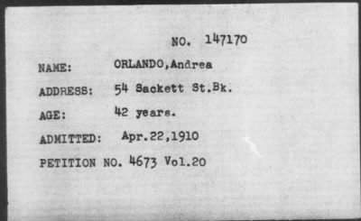 1910 > ORLANDO, Andrea