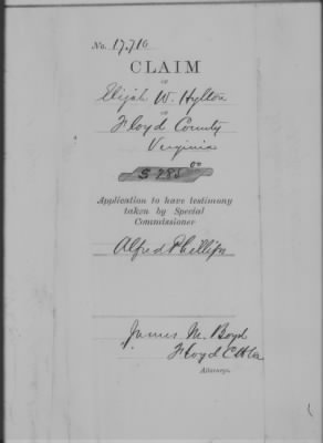 Thumbnail for Floyd > Elijah W. Hylton (17710)