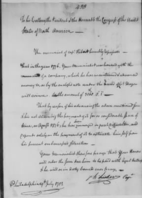 Thumbnail for Petitions Address to Congress, 1775-89 > F - H (Vol 3)