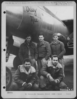 Ground > Ground Crew Of The Martin B-26 "Daisy Mae" Of The 55Th Bomb Squadron, 386Th Bomb Group Pose By Their Plane At Beaumont, France On 30 October 1944.