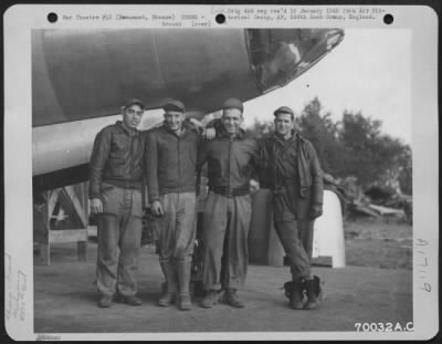 Ground > Ground Crew Of The Martin B-26 "Spamburger Ii" Pose By Their Plane At The 386Th Bomb Group Base In Beaumont, France On 15 October 1944.