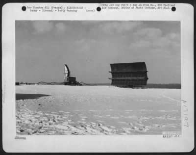 Thumbnail for Radar > Radar Installations Established By Xix Tactical Air Command, Signal Section, Luxembourg, France, 25 January 1945.