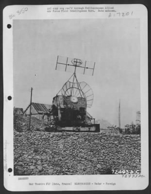 Radar > German Funk Mess Beobachter Radar Installation At Sete, France.