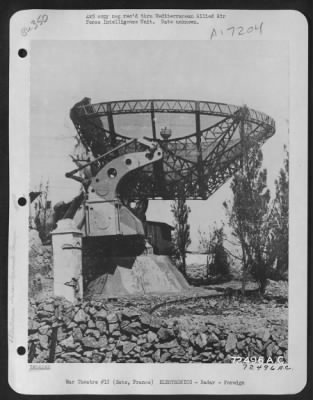 Thumbnail for Radar > German Wurzburg Riese Radar Installation At Sete, France.   [W?Rzburg Riese Fumg 65 Radar.]