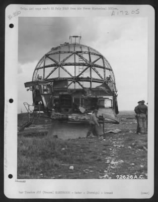 Thumbnail for Radar > German Giant Wurzburg Radar Installation On Normandy Beach, France.  22 June 1944.  [W?Rzburg Riese Fumg 65 Radar.]