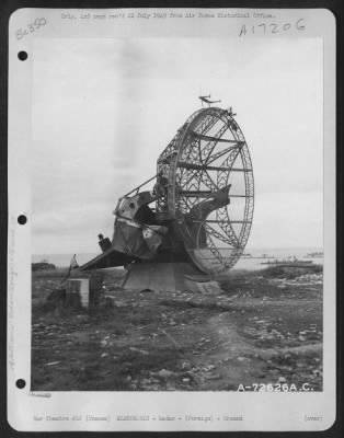 Thumbnail for Radar > German Giant Wurzburg Radar Installation On Normandy Beach, France.  22 June 1944.  [Wurzburg Riese Fumg 65 Radar.]