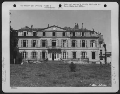 Thumbnail for Installations > View Of The 410Th Bomb Group Officers Club At A 9Th Air Force Base In France.  6 June 1945.