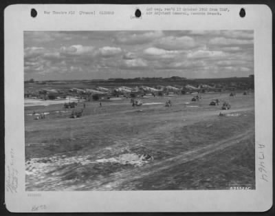 Thumbnail for General > Douglas C-47 And Gliders Of The 9Th Troop Carrier Command Await Take Off Signal At An Airfield Somewhere In France.  12 March 1945.