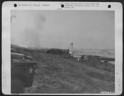 Thumbnail for General > A General View Of Normandy Beach During Landing Operations Of The 834Th Engineer Aviation Battalion.