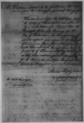 Thumbnail for Petitions Address to Congress, 1775-89 > S - T (Vol 7)