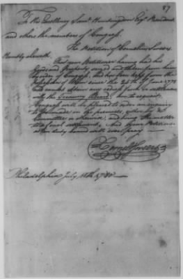 Thumbnail for Petitions Address to Congress, 1775-89 > S - T (Vol 7)