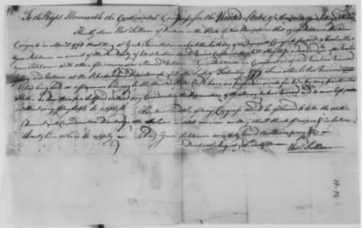 Thumbnail for Petitions Address to Congress, 1775-89 > S - T (Vol 7)