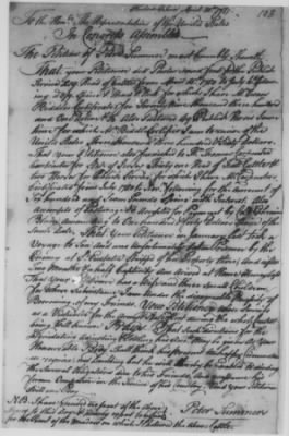 Thumbnail for Petitions Address to Congress, 1775-89 > S - T (Vol 7)