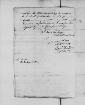 Thumbnail for Ltrs from Maj Gen Benjamin Lincoln > Vol 2: Oct 1782-Nov 1783 (Vol 2)