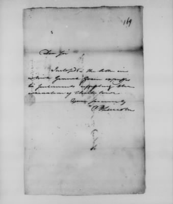 Thumbnail for Ltrs from Maj Gen Benjamin Lincoln > Vol 2: Oct 1782-Nov 1783 (Vol 2)