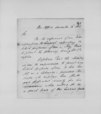 Thumbnail for Ltrs from Maj Gen Benjamin Lincoln > Vol 2: Oct 1782-Nov 1783 (Vol 2)