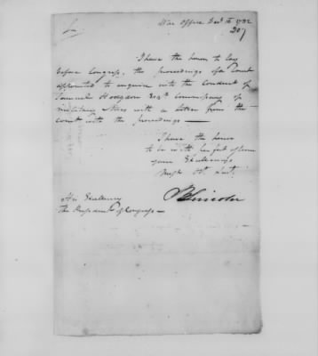 Thumbnail for Ltrs from Maj Gen Benjamin Lincoln > Vol 2: Oct 1782-Nov 1783 (Vol 2)