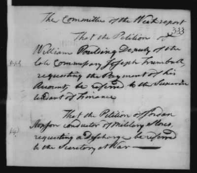 Committee of the States, 1784 > ␀