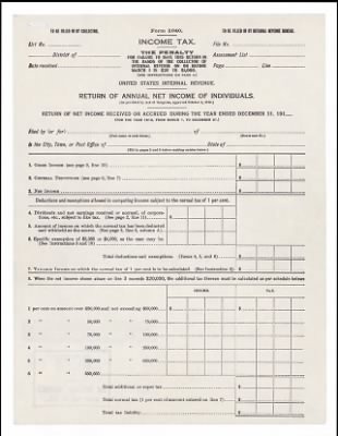 Thumbnail for 1787 - U.S. Constitution and Amendments > 1913 - Amendment 16: Income Tax