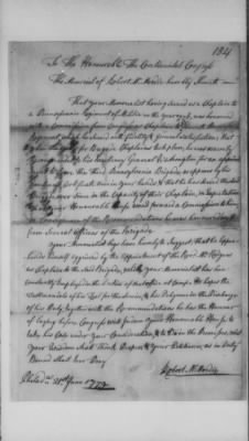 Petitions Address to Congress, 1775-89 > M - N (Vol 5)