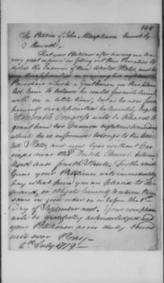 Petitions Address to Congress, 1775-89 > M - N (Vol 5)