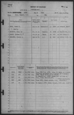 Report of Changes > 26-Jul-1941