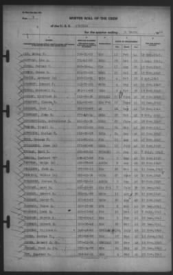 Muster Rolls > 31-Mar-1942