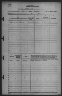 Thumbnail for Report of Changes > 30-Dec-1942