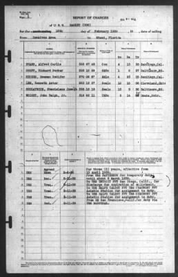 Thumbnail for Report of Changes > 12-Feb-1939