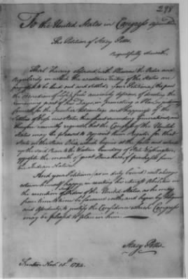 Petitions Address to Congress, 1775-89 > O - R (Vol 6)