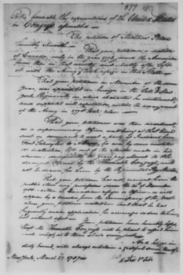 Thumbnail for Petitions Address to Congress, 1775-89 > O - R (Vol 6)