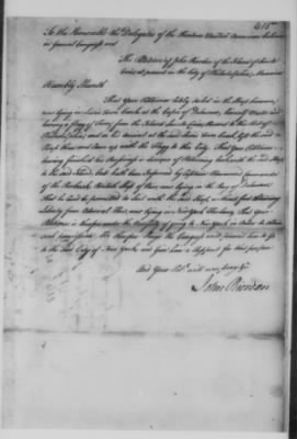 Petitions Address to Congress, 1775-89 > O - R (Vol 6)