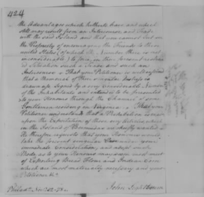 Petitions Address to Congress, 1775-89 > O - R (Vol 6)