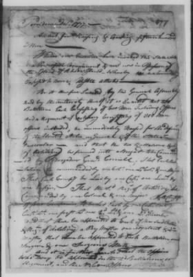 Thumbnail for Petitions Address to Congress, 1775-89 > O - R (Vol 6)