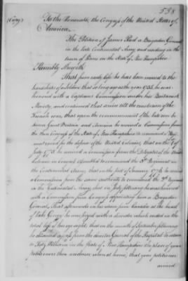 Thumbnail for Petitions Address to Congress, 1775-89 > O - R (Vol 6)