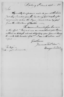 Thumbnail for Ltrs from Gen George Washington > Vol 1: Jun 16, 1775-May 20, 1776 (Vol 1)