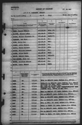 Thumbnail for Report of Changes > 5-Jul-1945