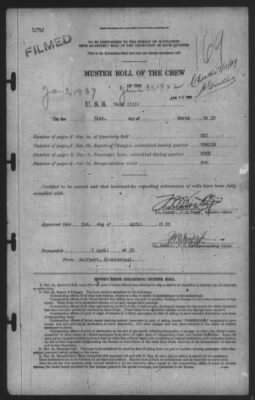 Muster Rolls > 31-Mar-1939