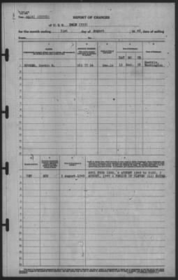 Report of Changes > 31-Aug-1940