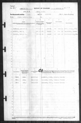 Thumbnail for Report of Changes > 23-Oct-1942