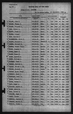 Muster Rolls > 30-Sep-1940