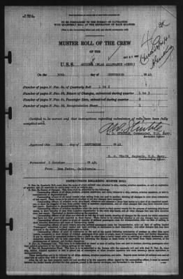 Muster Rolls > 30-Sep-1940