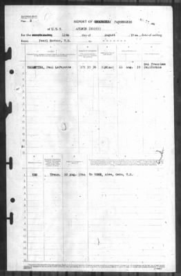 Thumbnail for Report of Changes > 11-Aug-1944